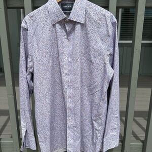 🌸 Men’s Bonobos Dress Shirt – Size 16 35 – Multicolor Subtle Floral Pattern